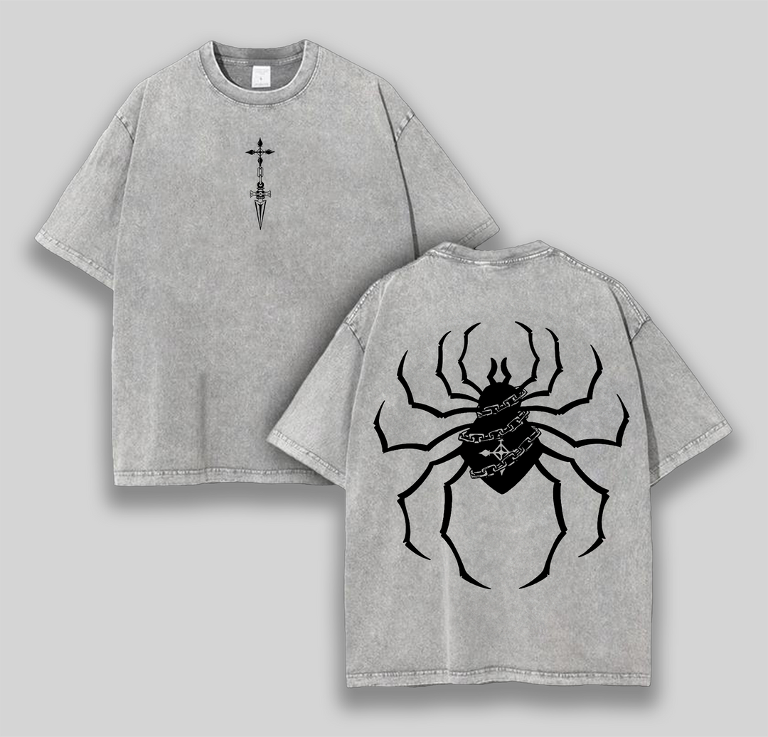Hunter x Hunter Phantom Troupe Spiders Anime Manga Washed Heavy Cotton T-shirt