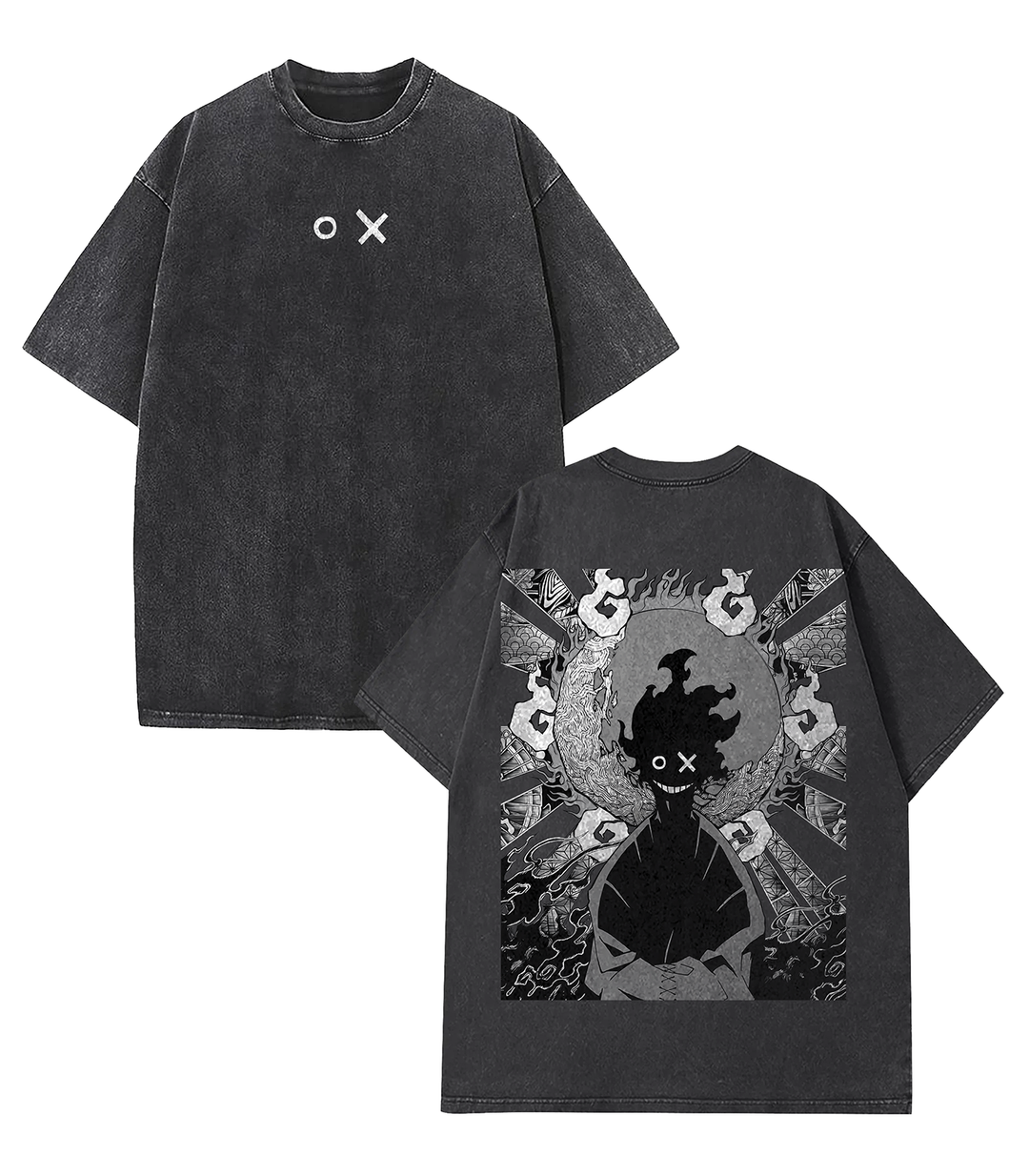 Benimaru Shinmon Fire Force Ver.2 Washed T-Shirt | Unisex Heavy Cotton Anime Tee for Manga & Anime Fans