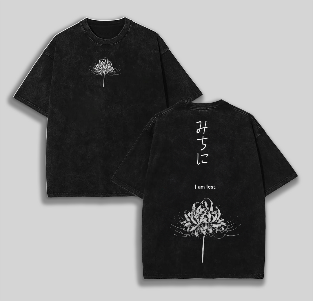 Lycoris Radiata - Demon Slayer Anime Merch Double Printed Vintage Washed Tee