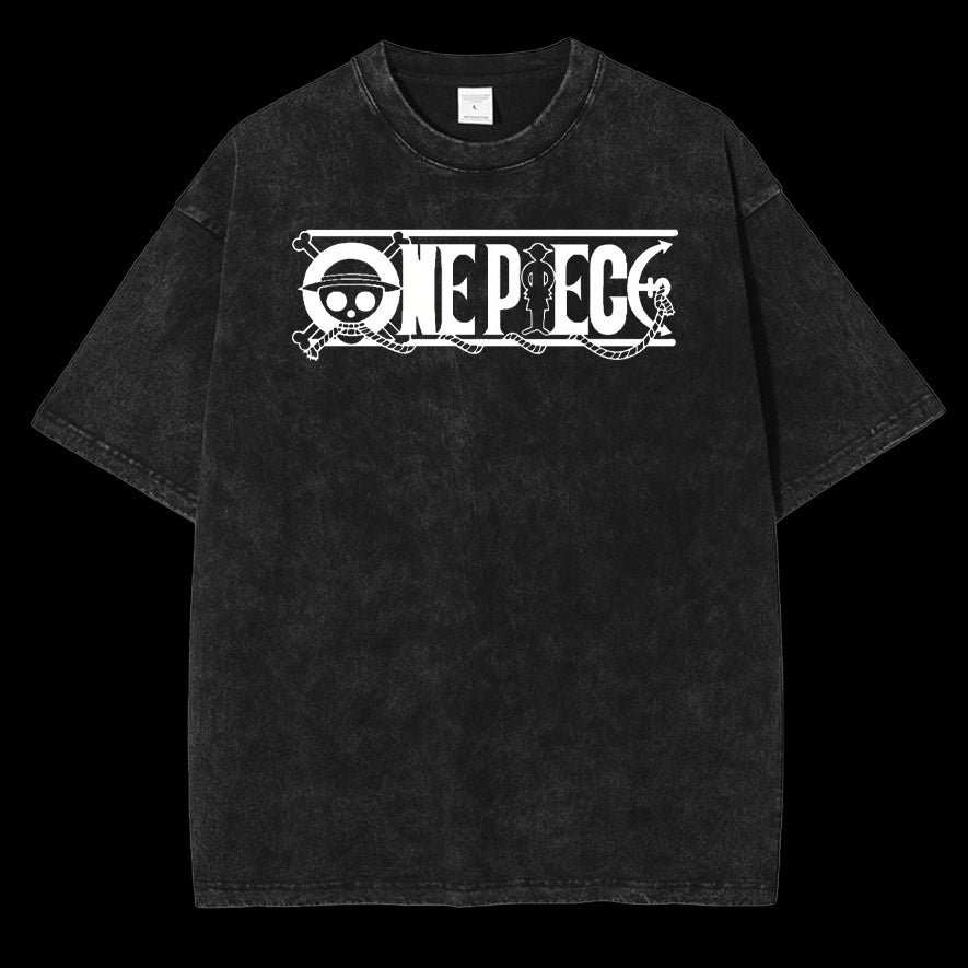 "LUFFY" ONE PIECE Vintage Anime Wash Tee [MMU]