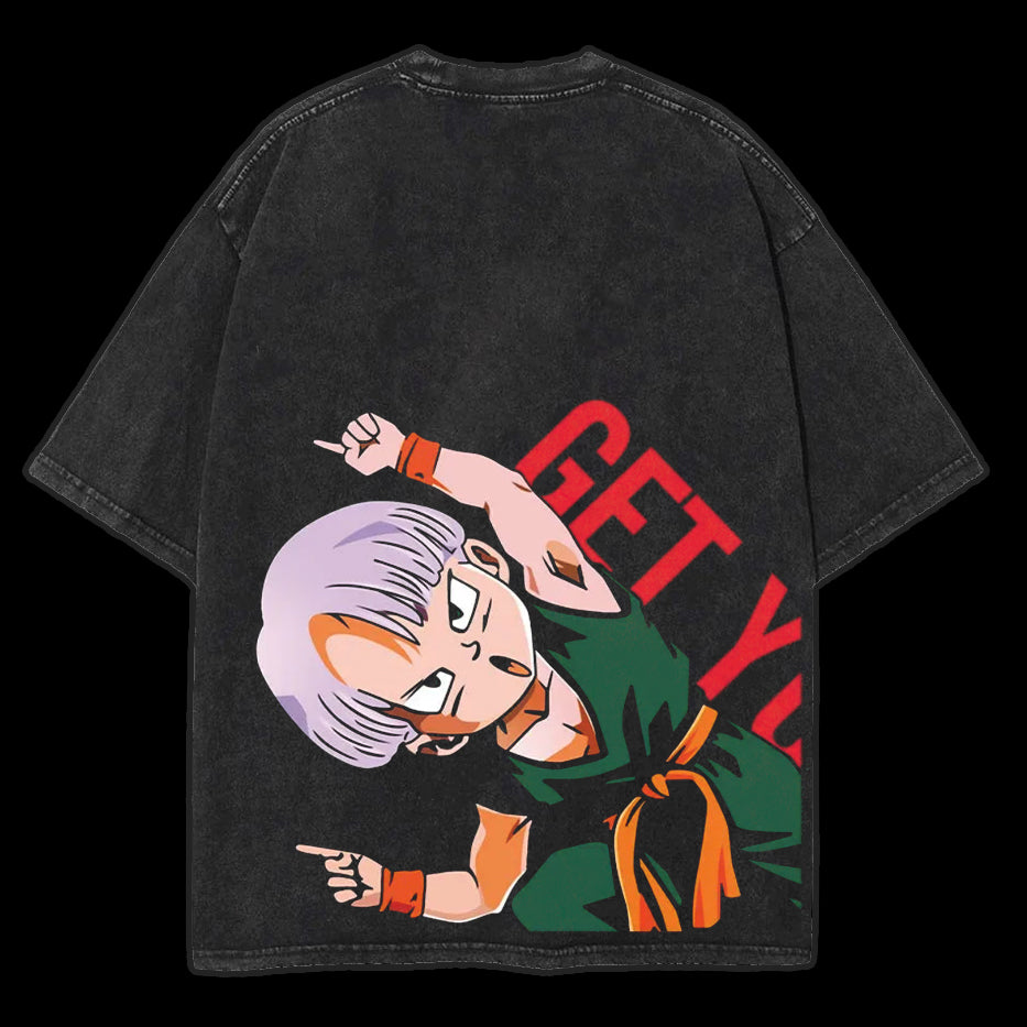 "TRUNKS" DRAGON BALL Vintage Anime Wash Tee [MMU]