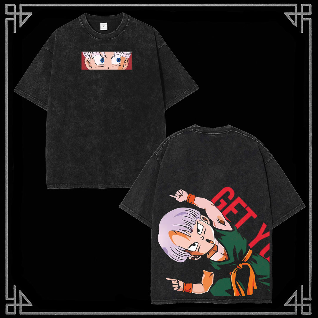 "TRUNKS" DRAGON BALL Vintage Anime Wash Tee [MMU]