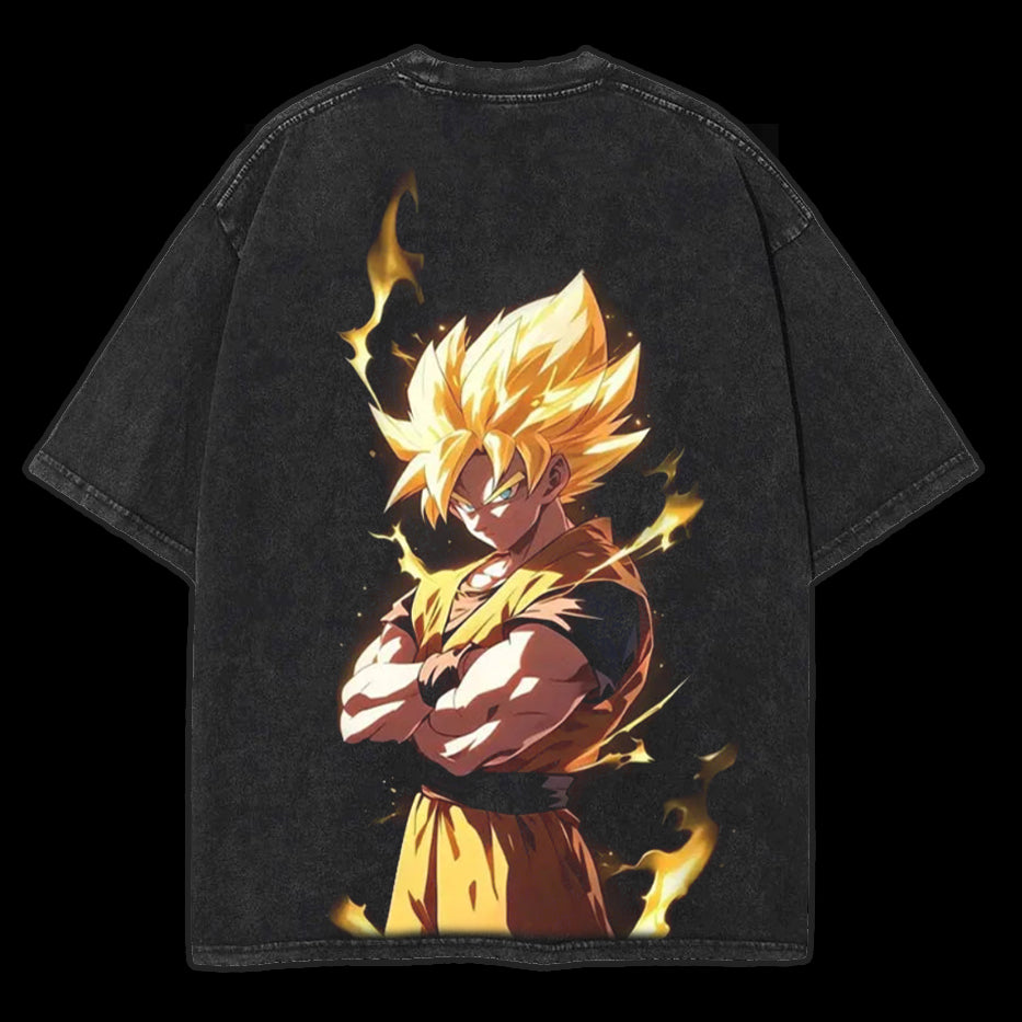 "SON GOKU" DRAGON BALL Anime Wash Tee [MMU]