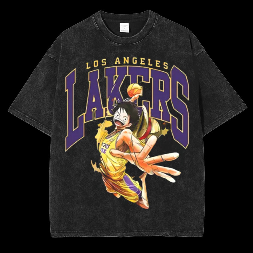 Lakers X One Piece Washed Graphic Tee [MMU]