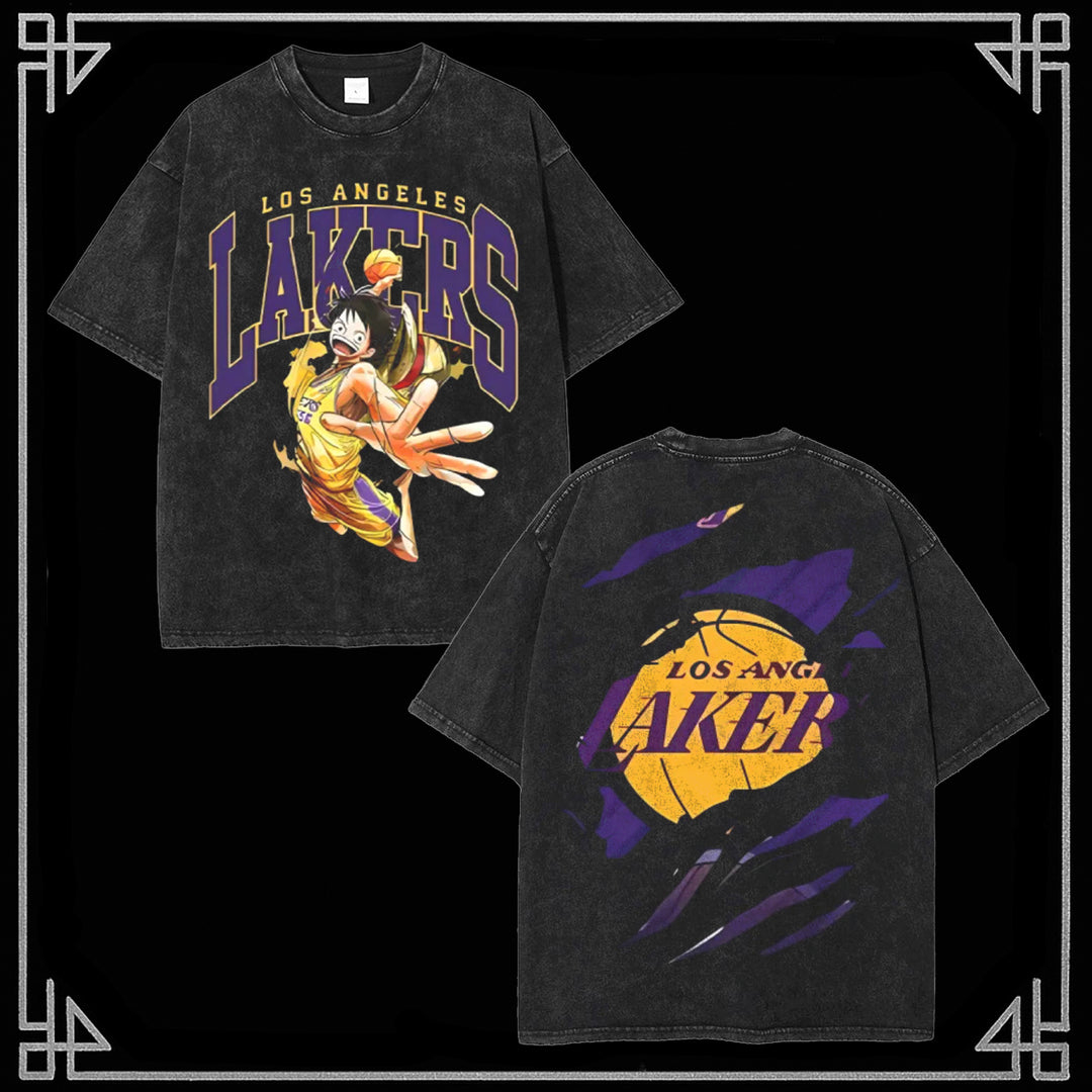 Lakers X One Piece Washed Graphic Tee [MMU]
