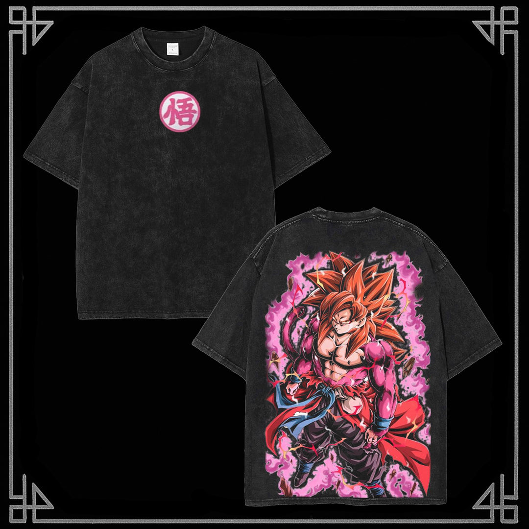 "Goku" Cotton Unisex Round Neck Anime T-Shirt