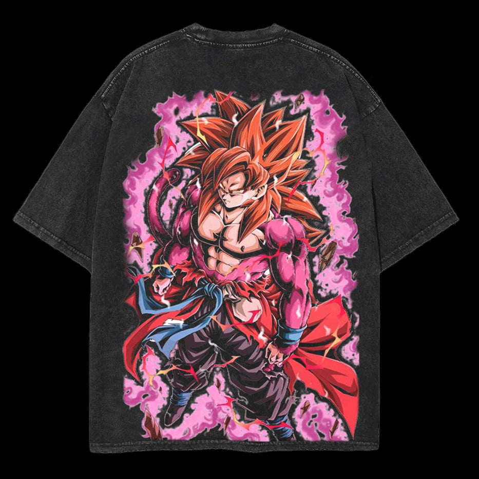 "Goku" Cotton Unisex Round Neck Anime T-Shirt