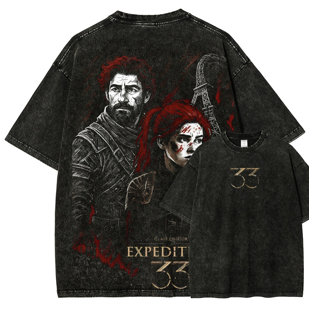 Expedition 33 Unisex Fit Washed T-Shirt 'TTT'