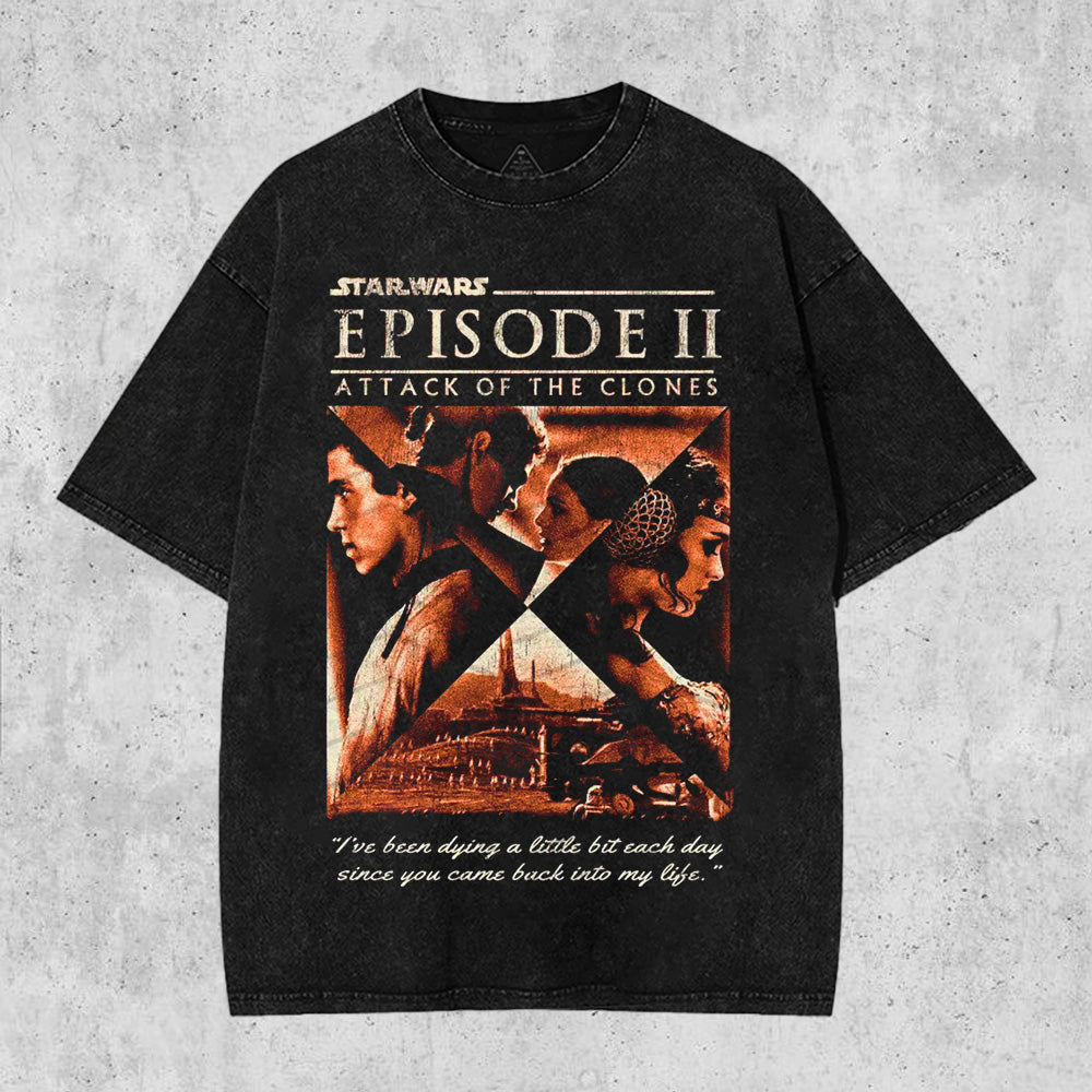 Stars Wars Anakin Padme Washed T-Shirt HHV