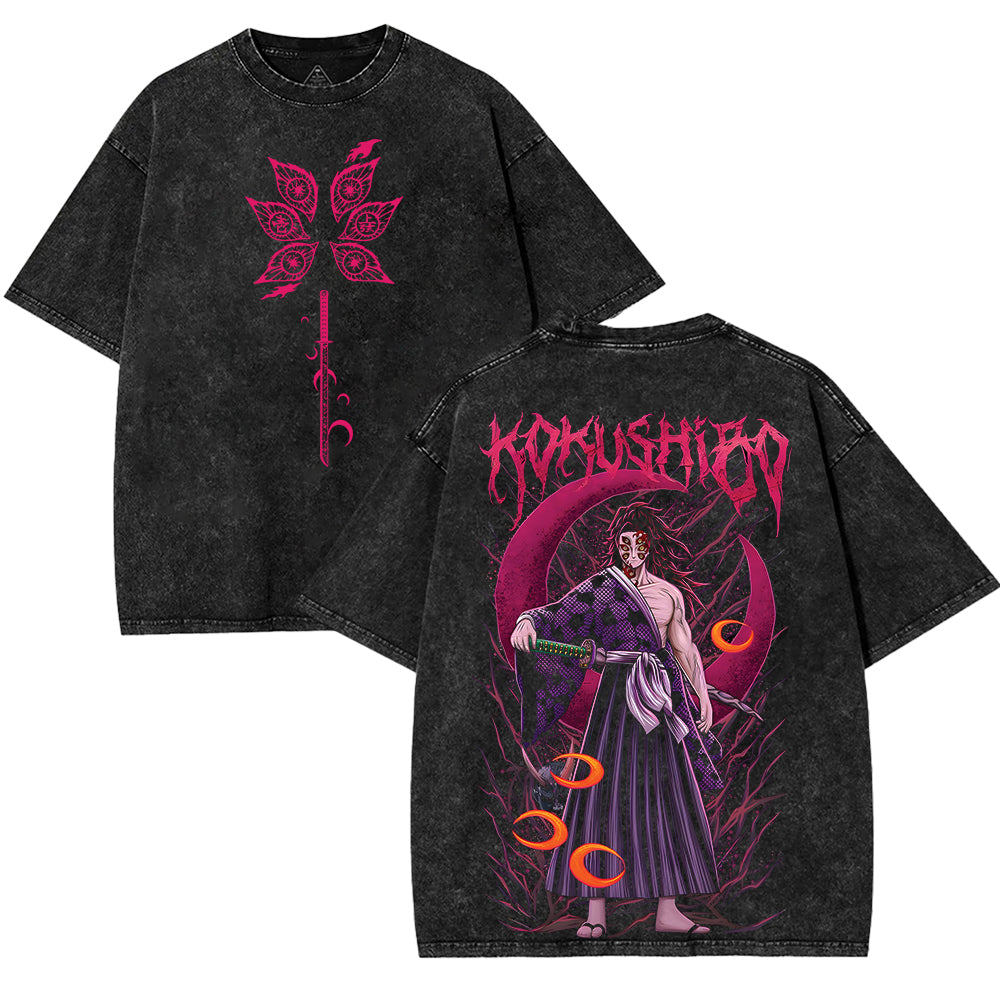 Kokushibo Upper moon rank 1 Demon Slayer Kimetsu No Yaiba Anime t-shirts | SEP 12