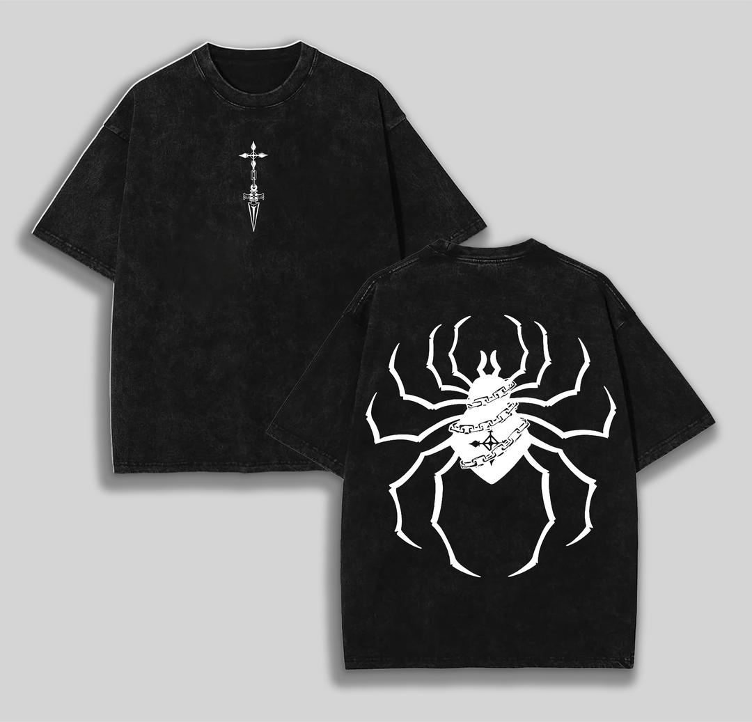 Hunter x Hunter Phantom Troupe Spiders Anime Manga Washed Heavy Cotton T-shirt