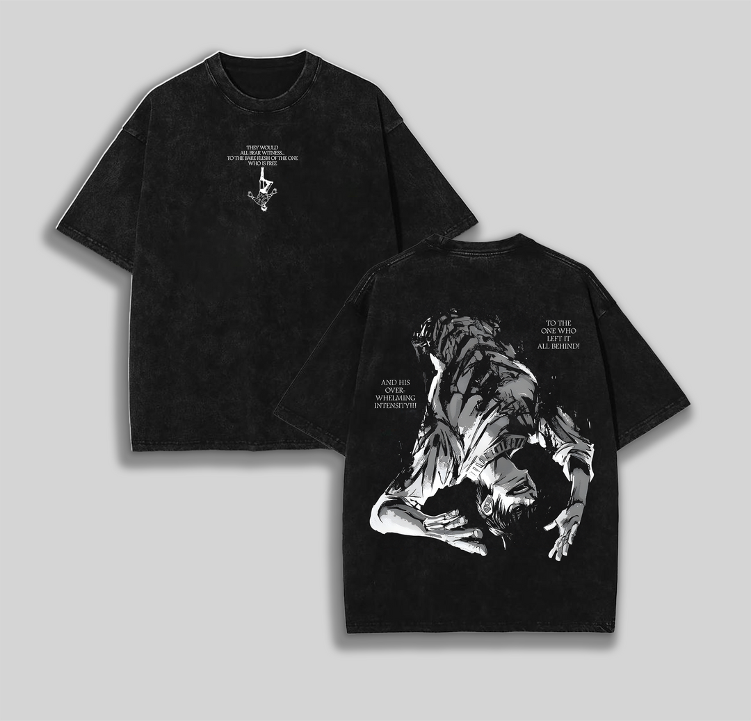 Fushiguro Toji Jujutsu Kaisen Anime Manga Washed T-shirt JJK15
