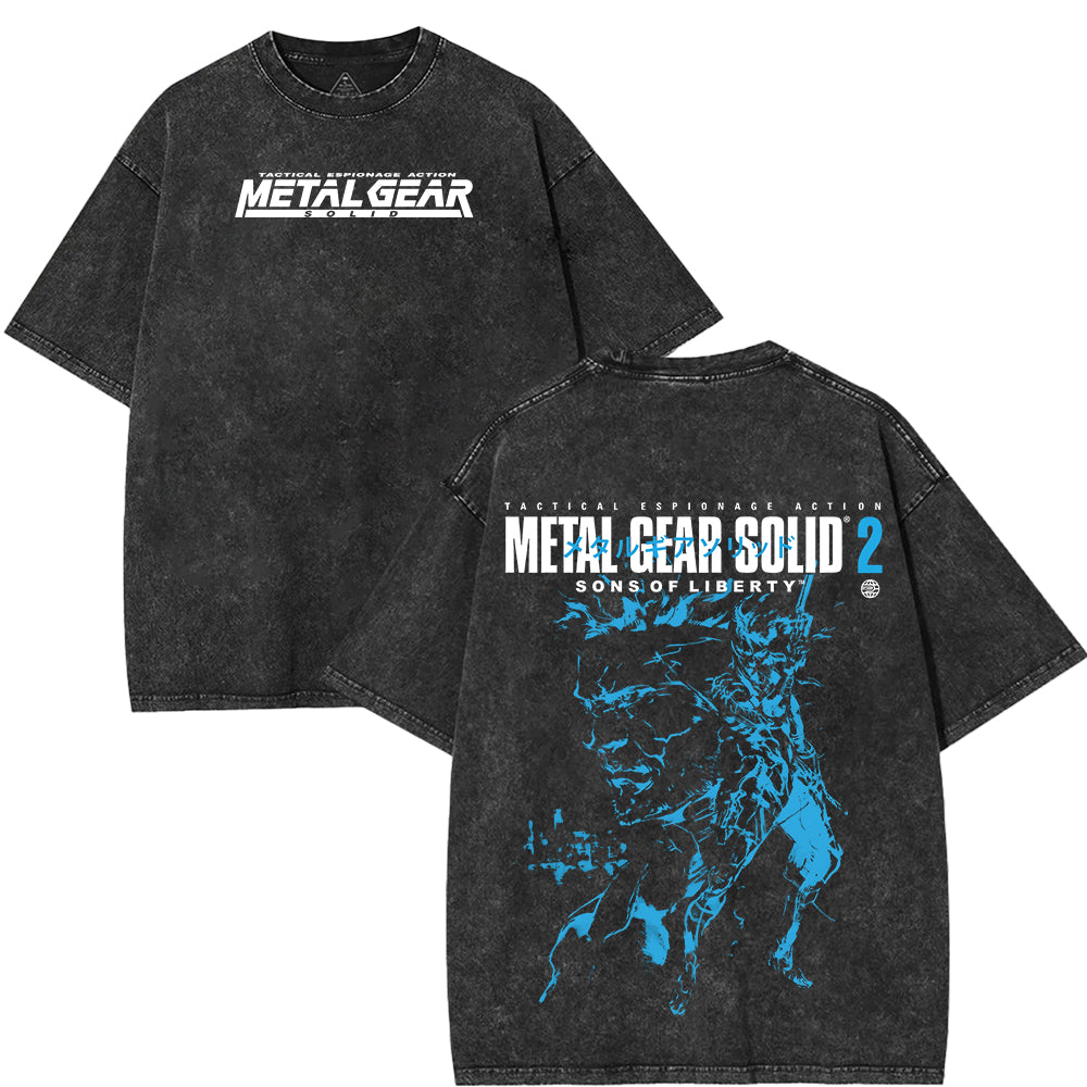 Metal Gear Solid 2 Game Vintage Washed Tee [TPR]