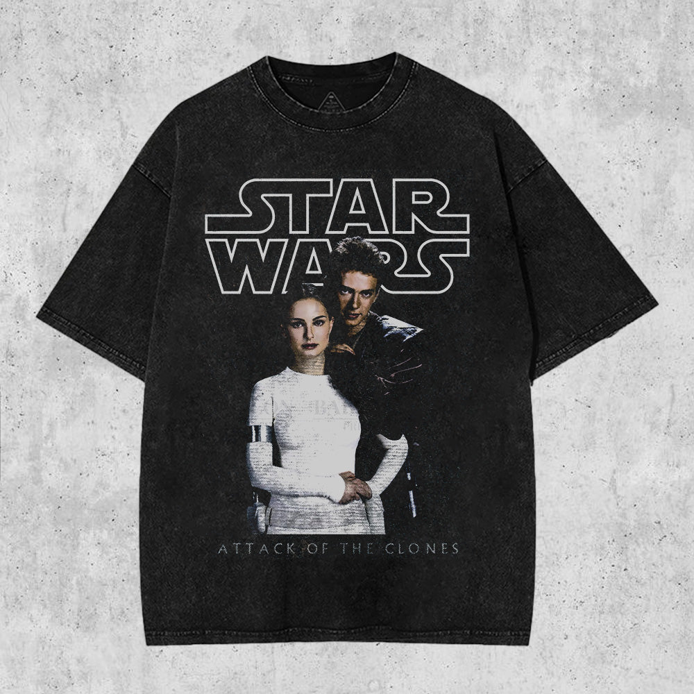 Stars Wars Anakin and Padme Washed T-Shirt HHV