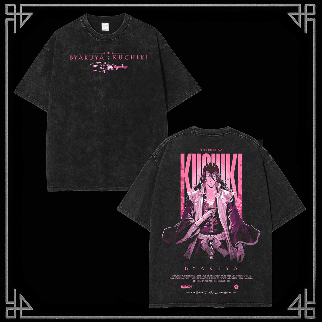 "KUCHIKI BYAKUYA" Wash T-Shirt [MMU]