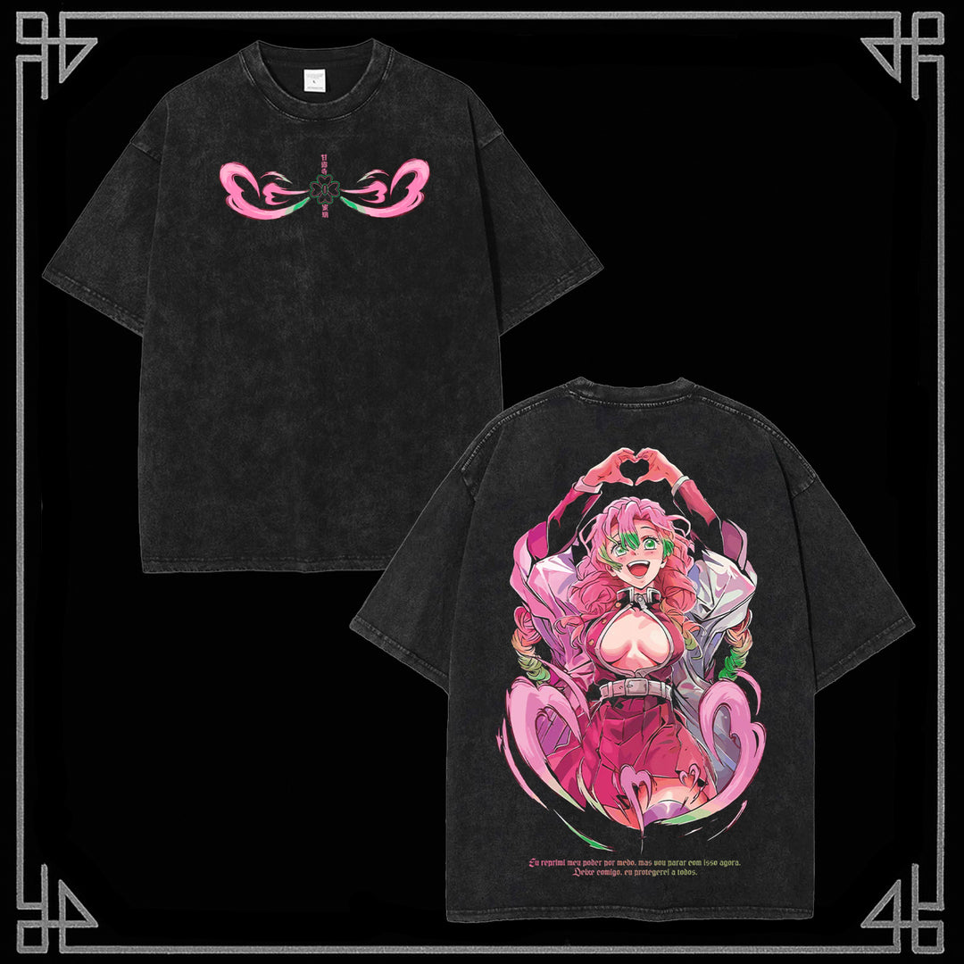 Demon Slayer "KANROJI MITSURI" Wash T-Shirt [MMU]