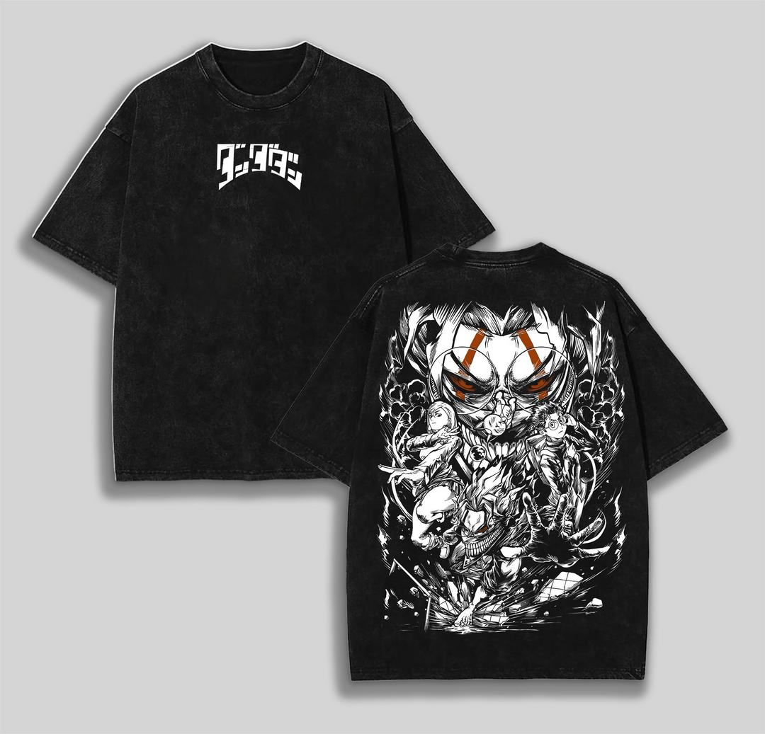 Okarun Dandadan Ken Takakura Unisex Oversize Anime Clothing Anime Merch Men's Vintage Tees Manga Washed Heavyweight Cotton T-shirt, Gift For Anime Graphic Tees, Anime Shirt