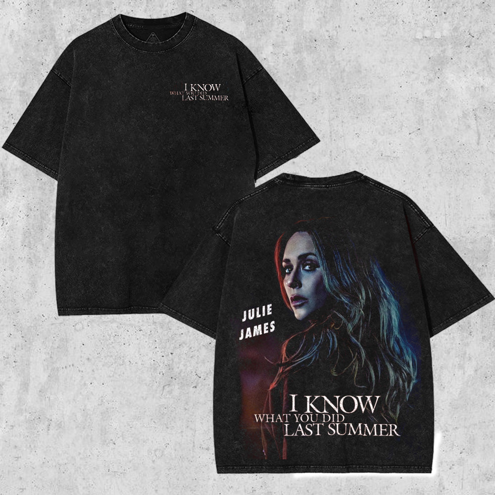 Julie James: I Know What You Did Last Summer 2025 V1 Washed T-Shirt HHV