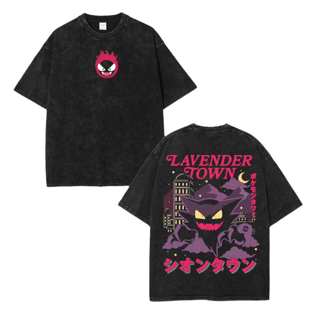 Gengar Ghost "Lavender Town" Vintage Wash Tee [MMU]