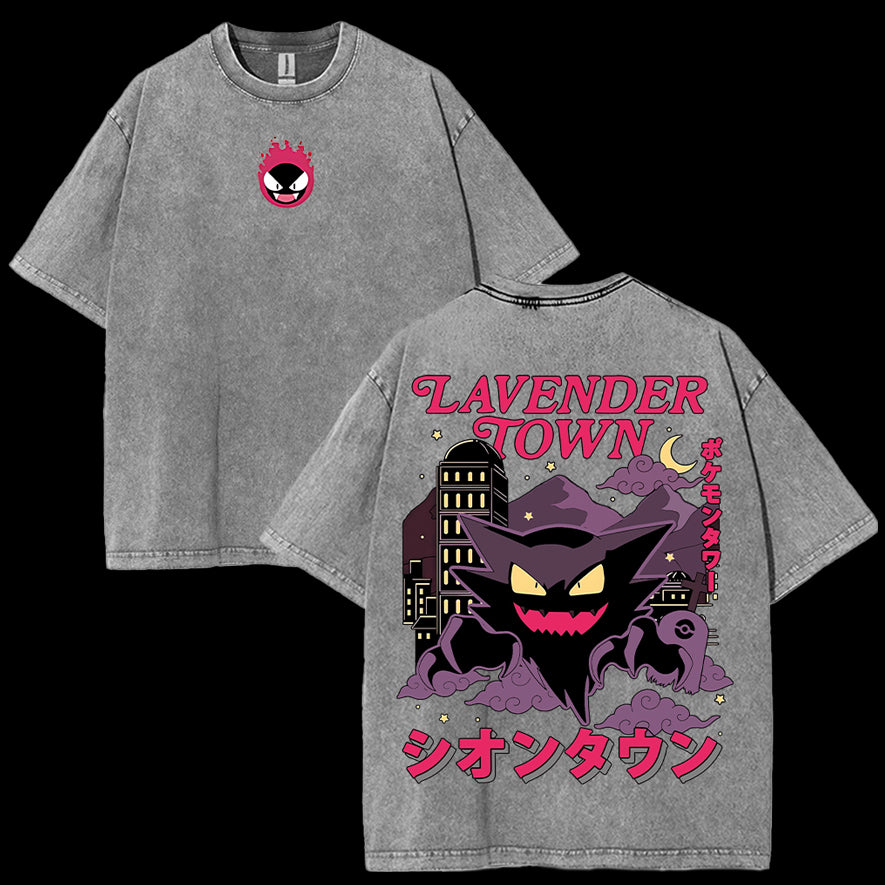 Gengar Ghost "Lavender Town" Vintage Wash Tee [MMU]