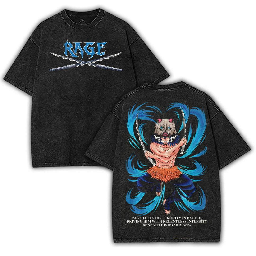 Demon Slayer Inosuke Washed Shirt [MMU]