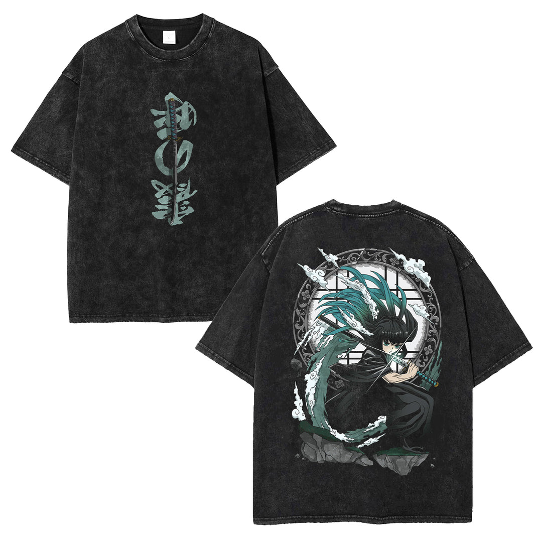 Tokito Muichiro Demon Slayer Washed Shirt [MMU]