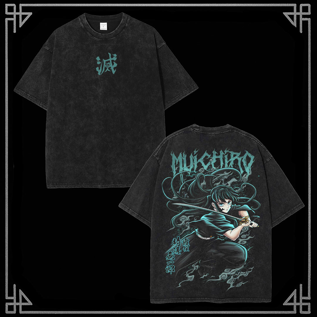 Demon Slayer "Muichiro" Wash Tee [MMU]