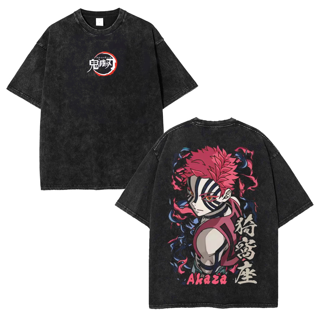 Akaza Demon Slayer Washed Shirt [MMU]