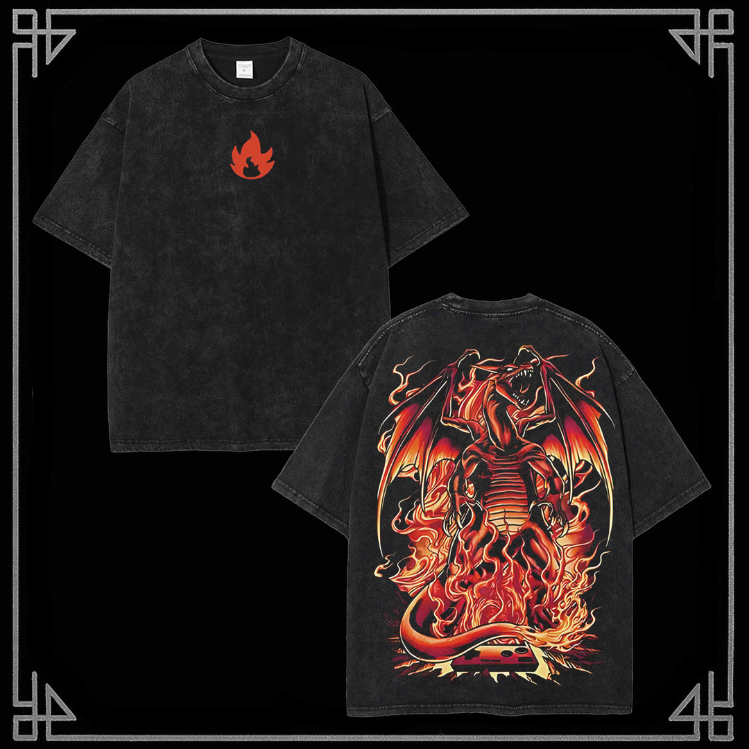 "Charlizard" Pokemon Wash T-Shirt [MMU]