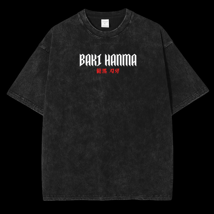 SON OF THE OGRE "BAKI HANMA" Wash Tshirt [MMU]