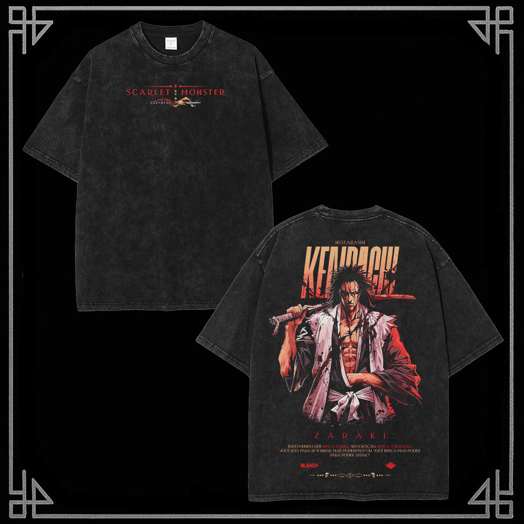 "KENPACHI ZARAKI" Bleach Washed Tee [MMU]