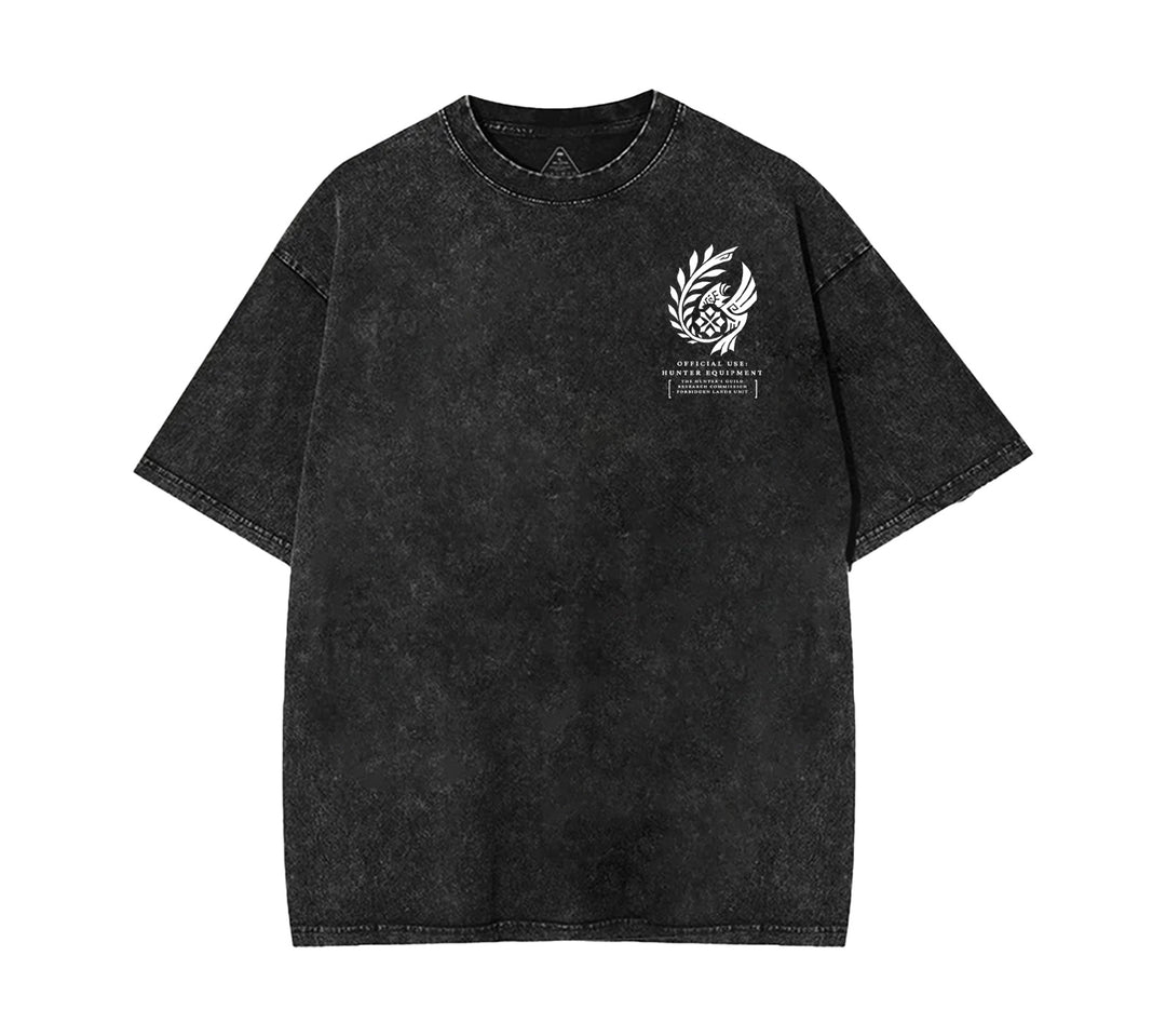Monster Hunter Wilds 2 Sides Unisex Acid Washed Tee [TPR]