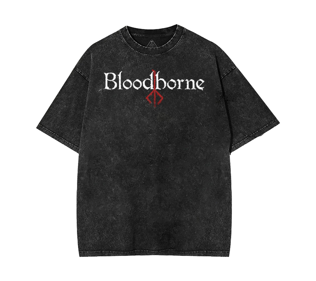 Bloodborne Gehrman Retro Limited Vintage Lightweight Cotton Washed Tee [TPR]