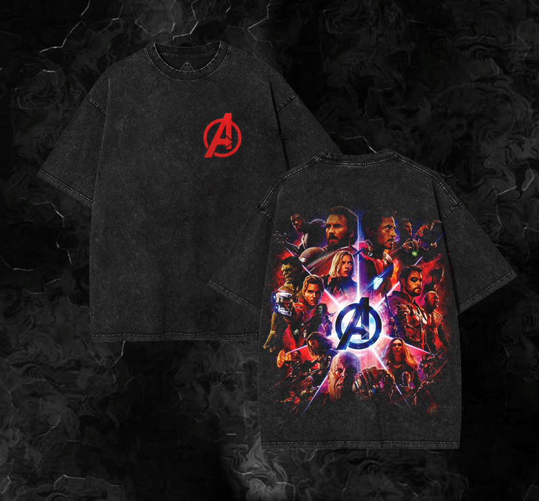 Marvel Avengers Movie - Heavyweight Washed Tee