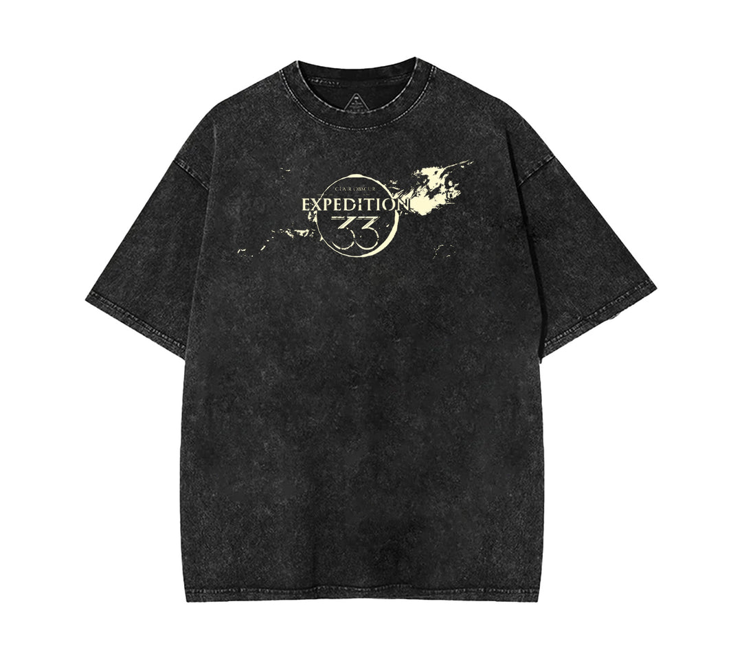 Clair Obscur Expedition 33 Washed Unisex Graphic Tee [TPR]