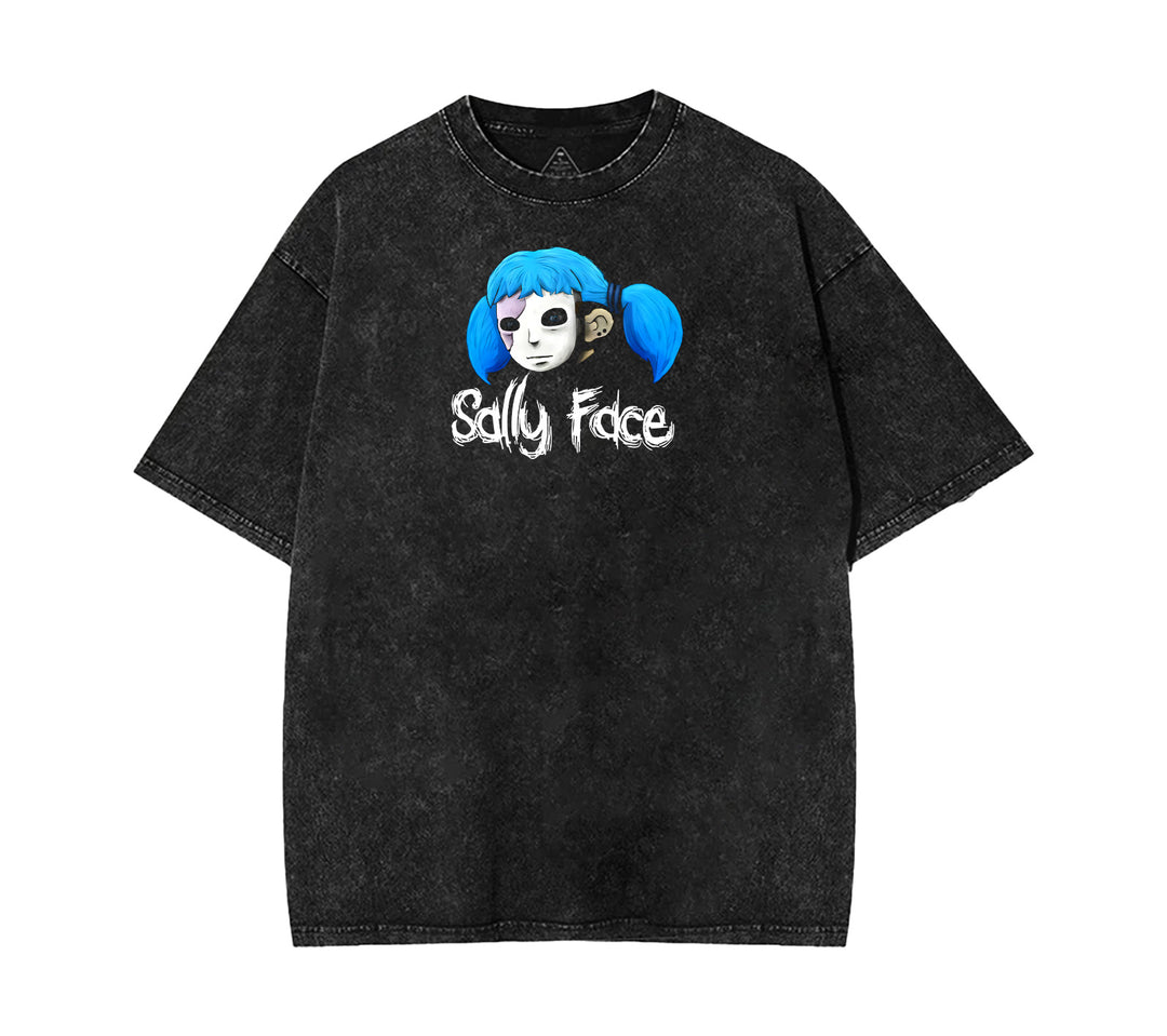 Sally Face Unisex Acid Washed Lightweight Cotton T-Shirt [TPR]
