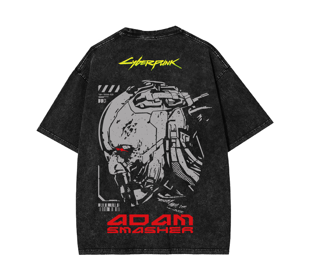 Adam Smasher Cyberpunk Arasaka Night City Vintage Tee [TPR]