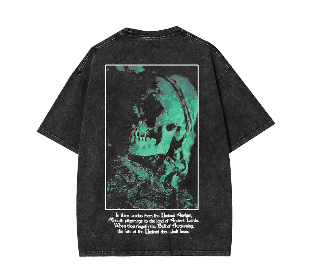 Dark Souls Knight Artorias the Abysswalker Acid Washed Lightweight Cotton T-Shirt [TPR]