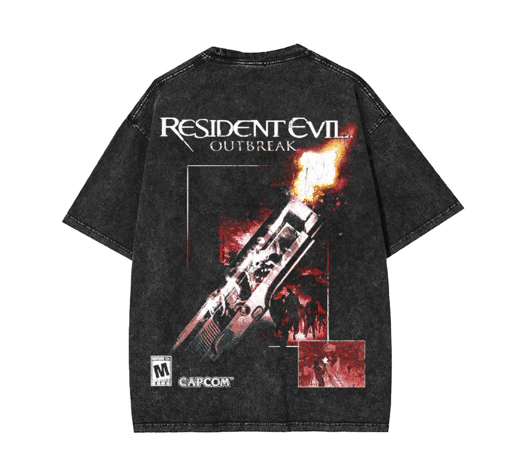 Resident Evil - Outbreak Heavyweight Washed Tshirt [TPR]