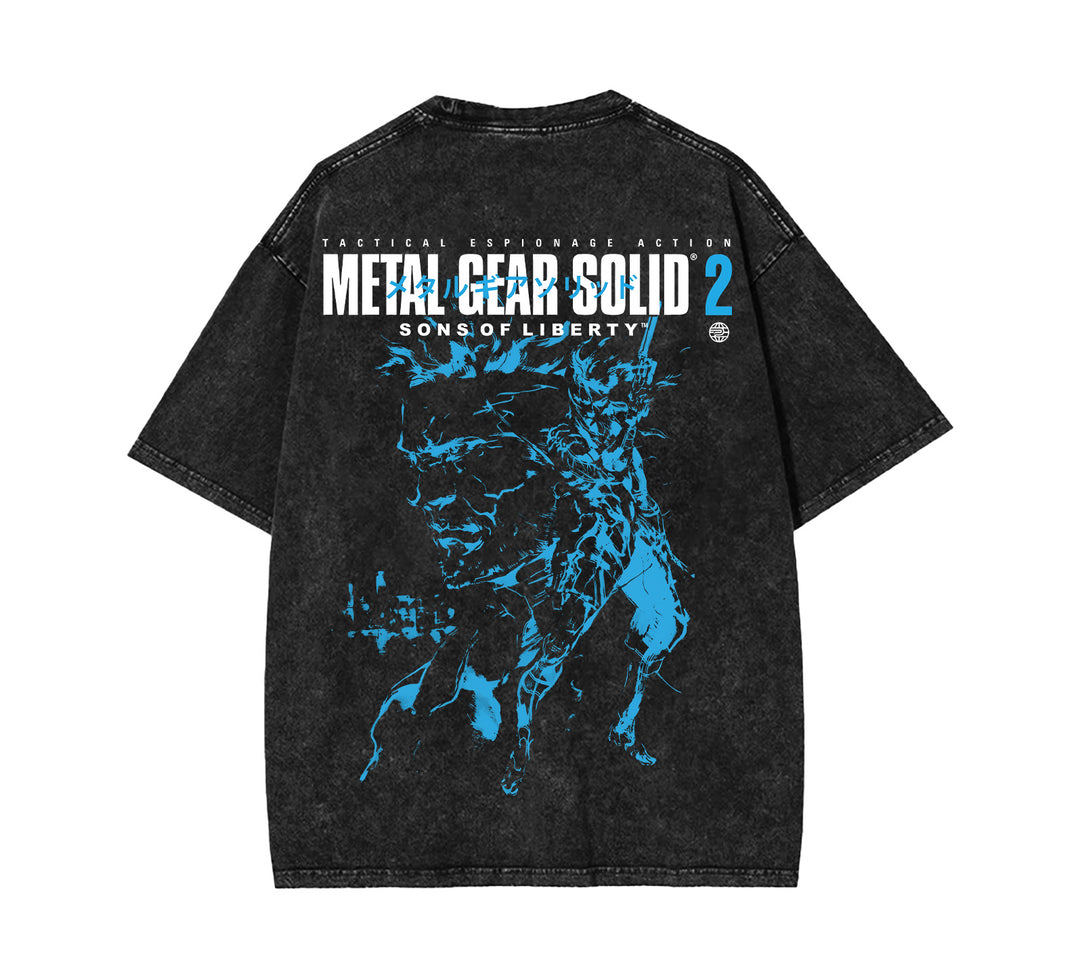 Metal Gear Solid 2 Game Vintage Washed Tee [TPR]