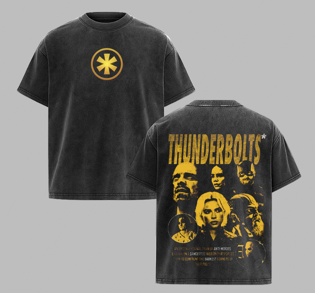 Thunderbolts Shirt - VRS Tee Marvel MCU Washed Shirt [TBL]