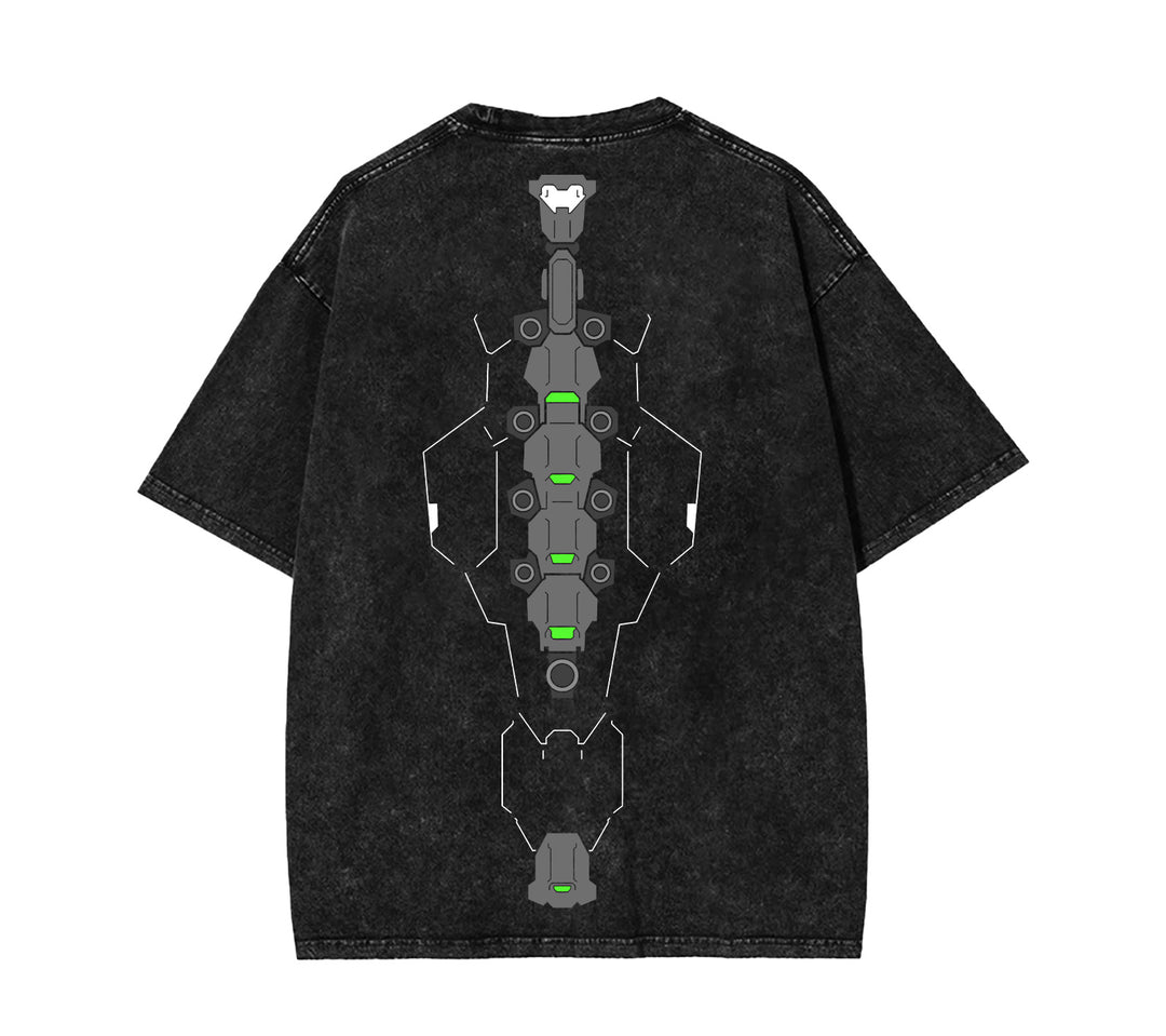 Edgerunner Sandevistan Cyberware Unisex Acid Washed Tshirt [TPR]