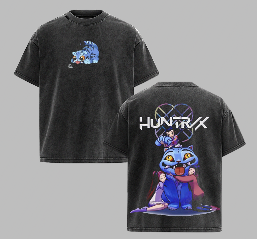 Blue Tiger and Bird Huntrix KPop Demon Hunter VRS Shirt [KPX]