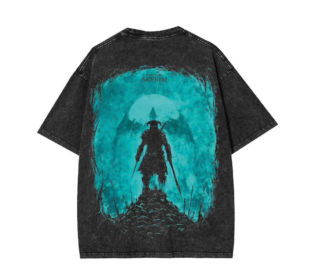 Skyrim Elder Scrolls Oblivion Vintage Washed Tee [TPR]