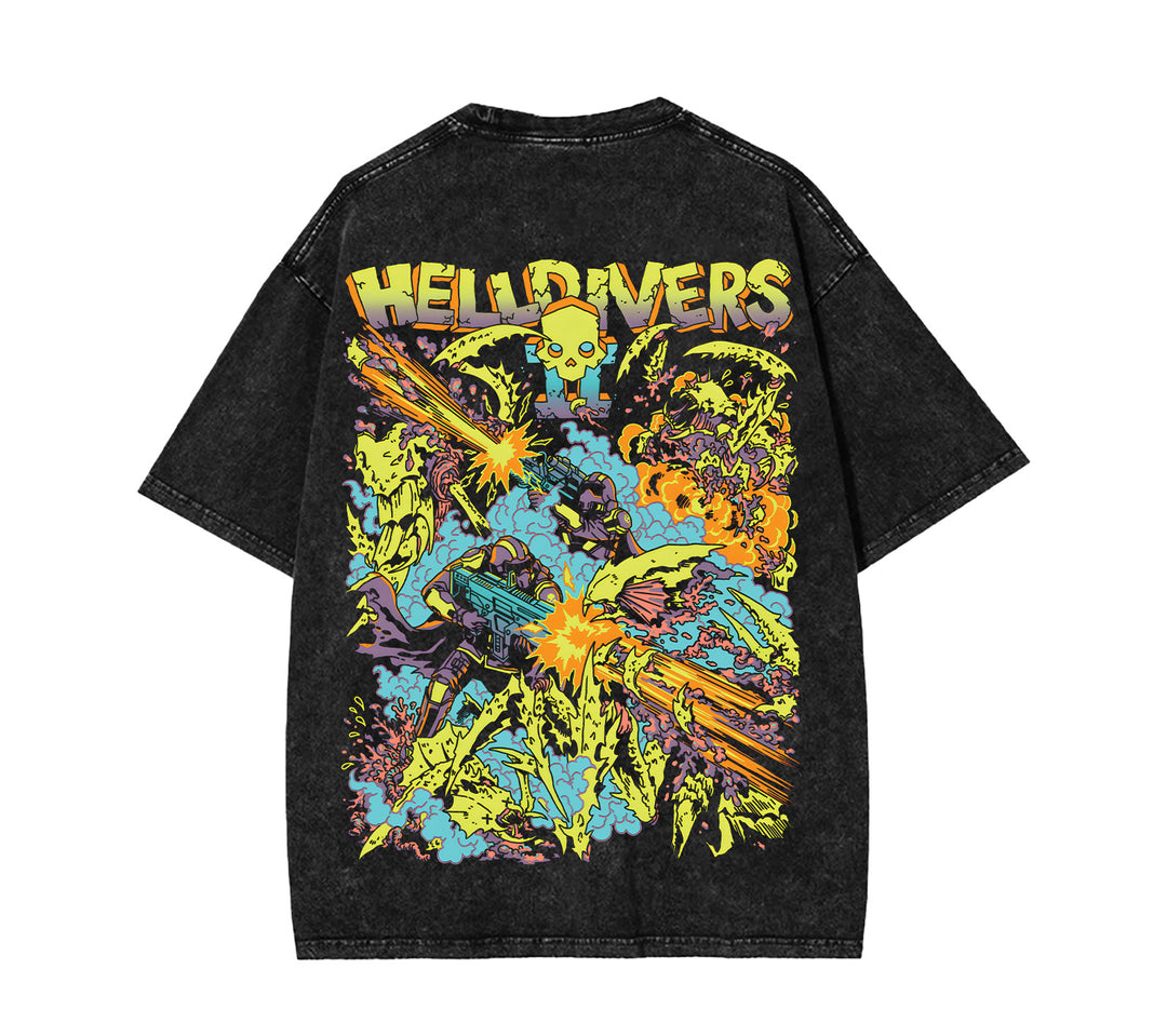 Helldivers 2 The Taste of Freedom Men's Wash Unisex Game Shirt [TPR]