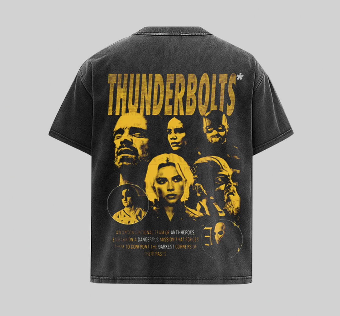 Thunderbolts Shirt - VRS Tee Marvel MCU Washed Shirt [TBL]