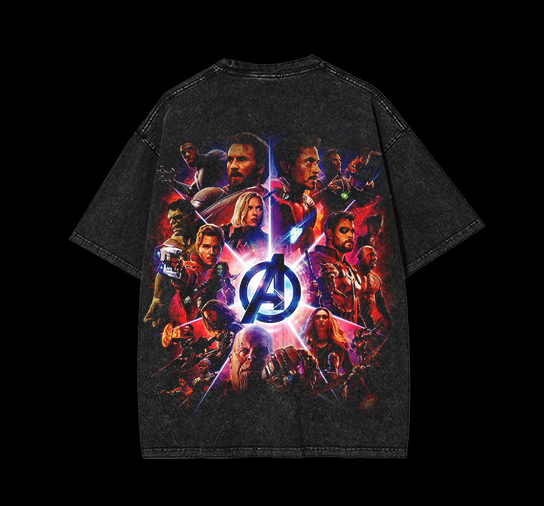 Marvel Avengers Movie - Heavyweight Washed Tee