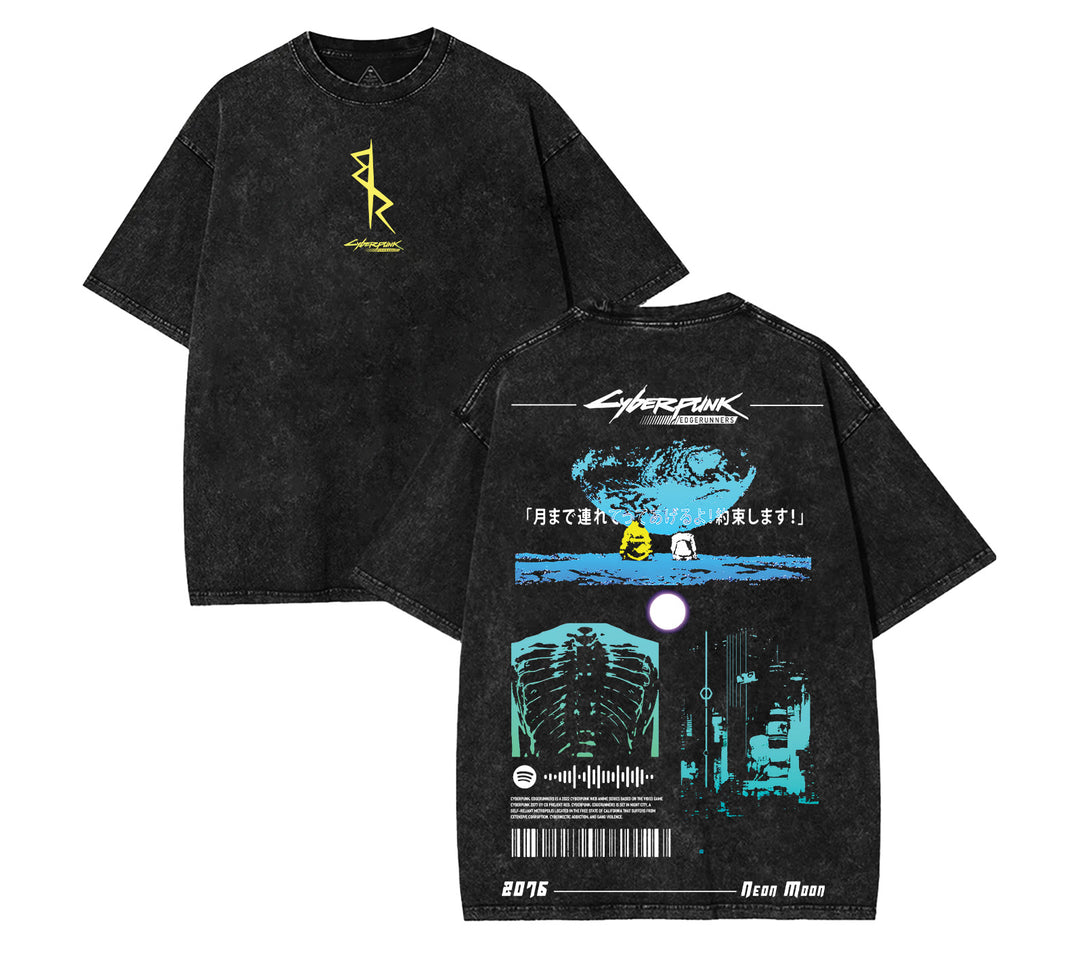 Retro David x Lucyna Cyberpunk Wash Tshirts [TPR]