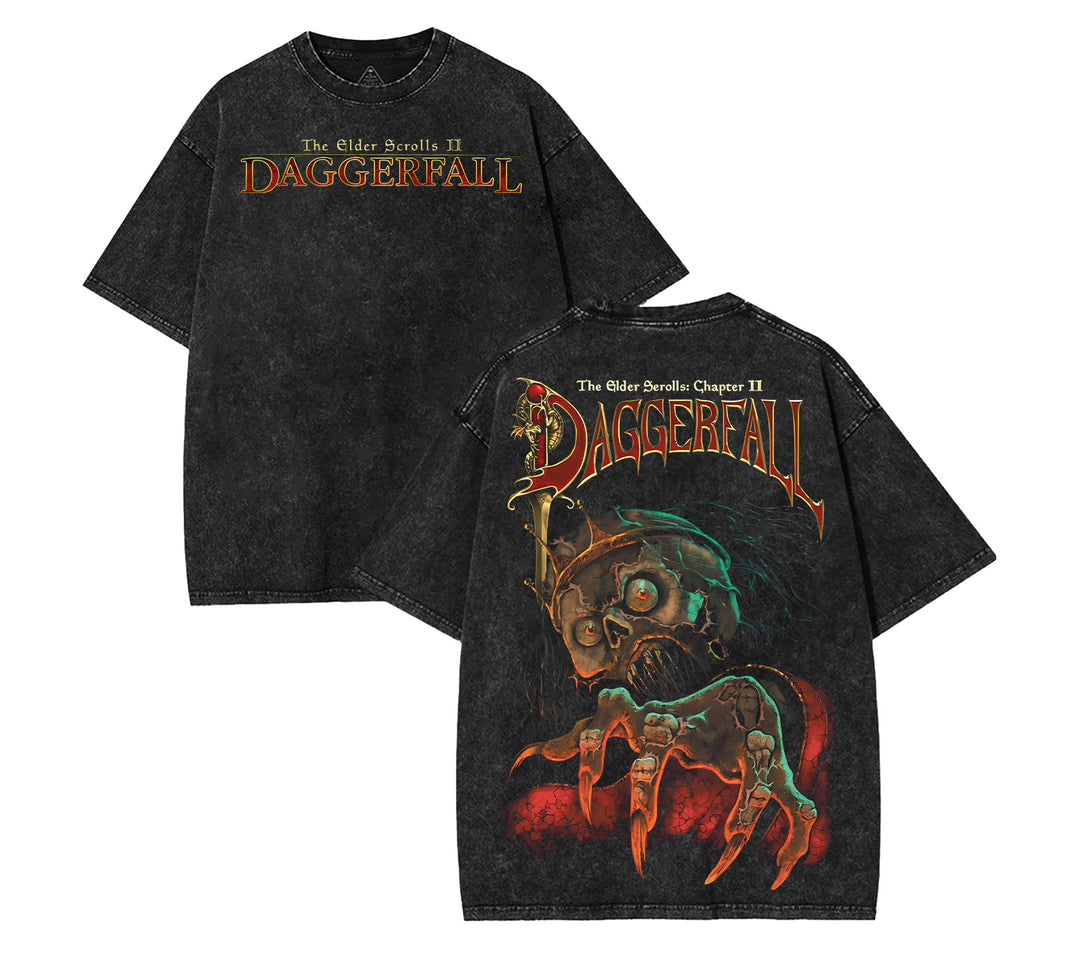 Retro Limited The Elder Scrolls II Daggerfall Game Washed Tee [TPR]
