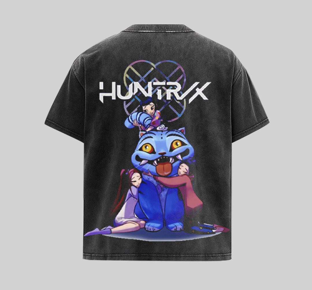 Blue Tiger and Bird Huntrix KPop Demon Hunter VRS Shirt [KPX]